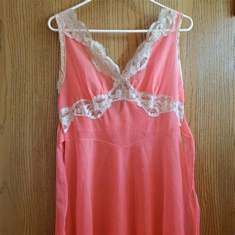 Vintage Intimates Sleepwear Vintage S Nightgown Barbiecore Lingerie Chemise Poshmark