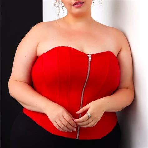 Torrid Intimates Sleepwear Nwt Torrid Lingerie Corset Top Laced Up Red Zip Front Plus Size