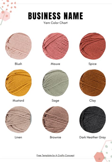 DIY Yarn Color Chart- How to Make a Free Yarn Color Chart on Canva - A Crafty Concept