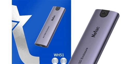 NETAC M.2 NVMe/SATA SSD External Enclosure, USB 3.1, Aluminum,
