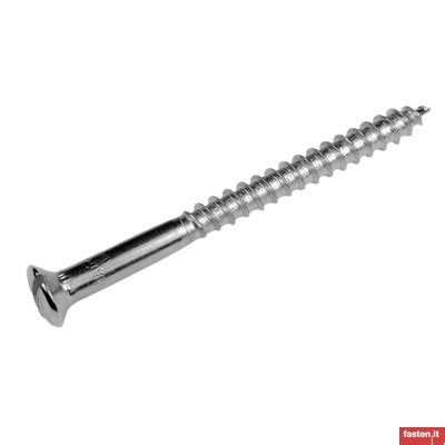 Din Slotted Raised Countersunk Oval Head Wood Screws