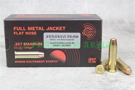 Franken Arms - Waffen- und Munitionshandel - GECO .357 Mag. Vollmantel ...
