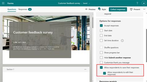 You Can Now Save And Edit Your Survey Responses Microsoft Community Hub