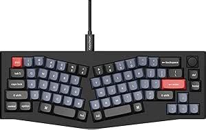 Amazon Keychron Q Alice Layout Gasket Hot Swappable Custom Mechanical Keyboard Qmk