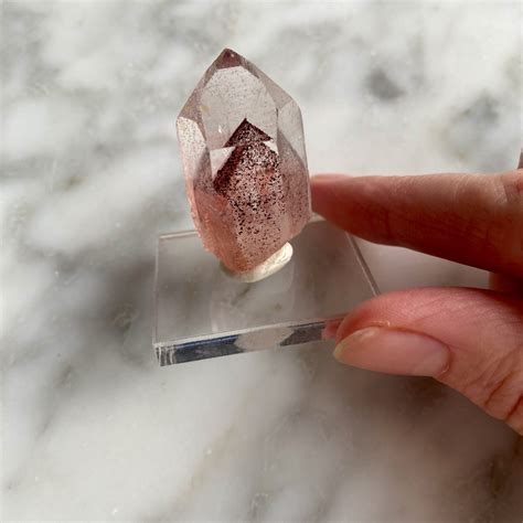 Red Phantom Quartz Specimen From India Minera Emporium Crystal