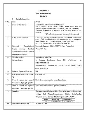 Fillable Online Appendix I See Paragraph Form I Basic