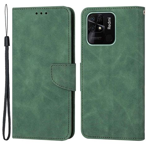 Preklopni Ovitek Litchi Green Za Xiaomi Redmi C Ovitki Top Izbira