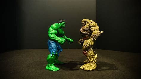 hulk   abomination stop motion fight youtube