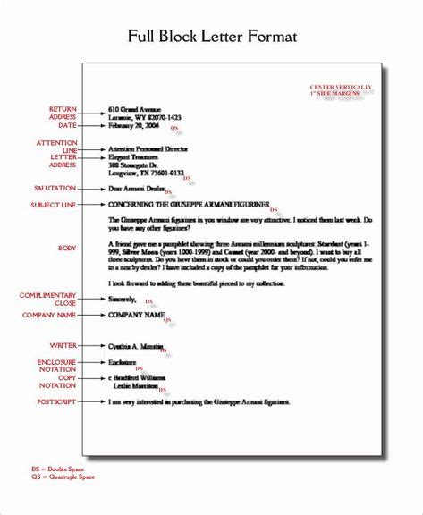 Full Block Style Business Letter
