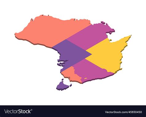 Australia Political Map Of Administrative Vector Image