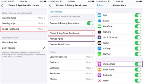 how to disable in app purchases ipad