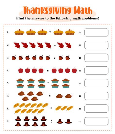 Thanksgiving Worksheets & Puzzles - 10 Free PDF Printables | Printablee