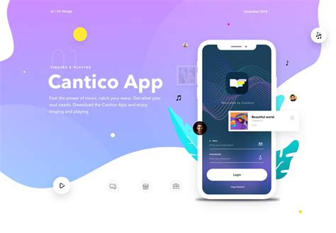 Cantico Ios Music App Ui Ux Design Behance