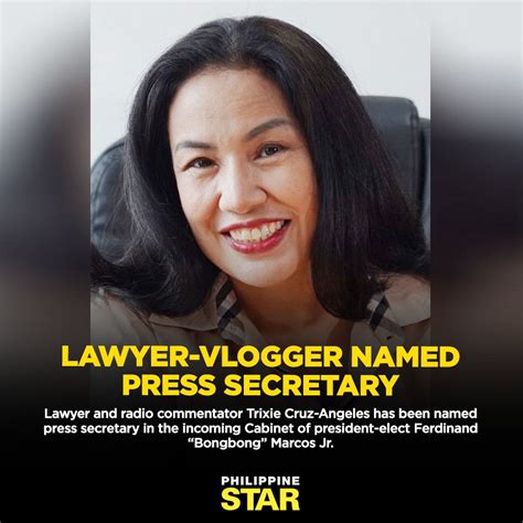 The Philippine Star On Twitter Lawyer Trixie Cruz Angeles Said The