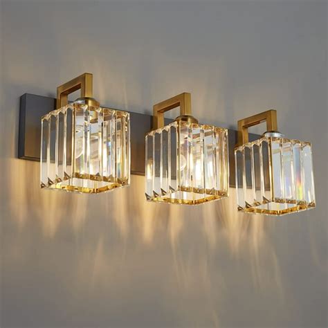 Free Shipping Zhlwin Modern Crystal Bathroom Vanity Light 3 Lights