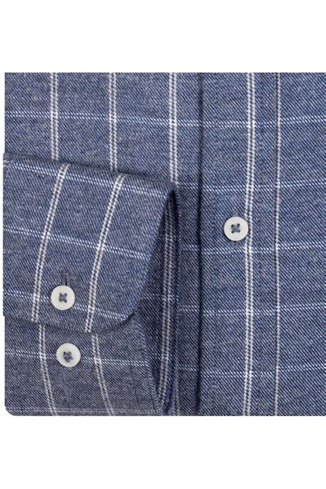 Giordano Regular Fit Flannel Shirt Blue Chequered Hemdende