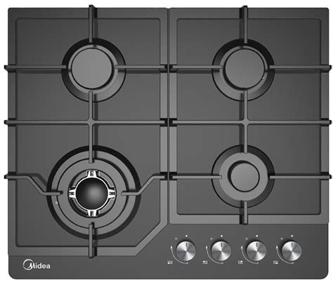 Купить Варочная поверхность Midea MG684TG B черный в Алматы – Магазин ...