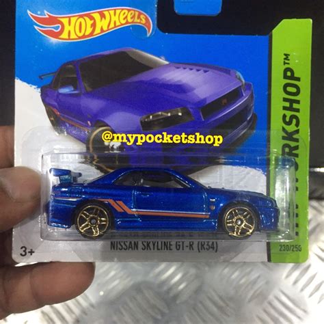 Hot Wheels Nissan Skyline Gt R R Metallic Blue Hotwheels Workshop Then And Now