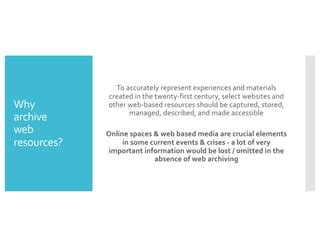 introduction  web archiving
