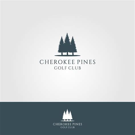 Premium Vector Pine Tree Golf Club Logo Design 理想