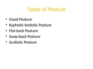 Various Posture And Spinal Deformitiespptx