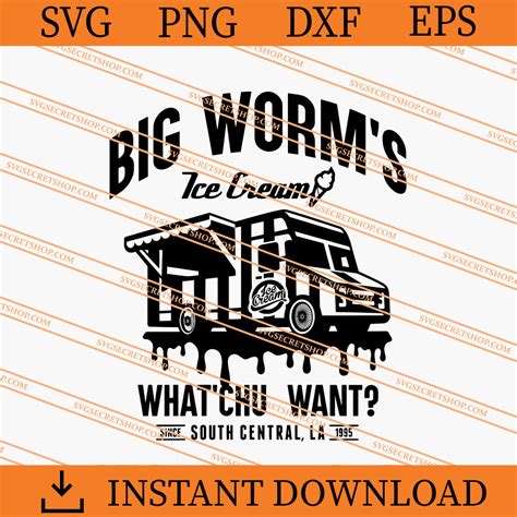 Big Worm S Ice Cream SVG Ice Cream SVG Cream Truck SVG SVG Secret Shop