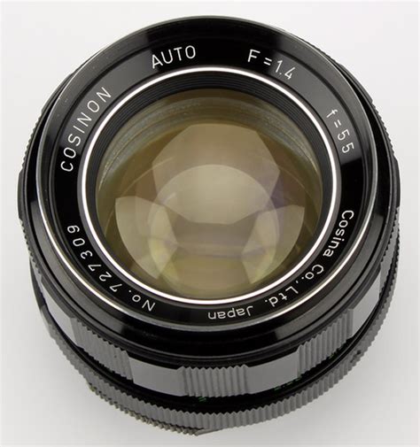 Объектив Cosinon 55 mm f/ 1.4 Характеристики, MTF, отзывы, обзоры ...