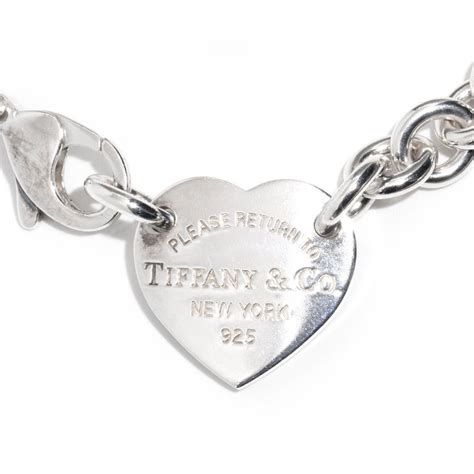 Tiffany and Co. Sterling Silver Chain Link Necklace and Hallmarked