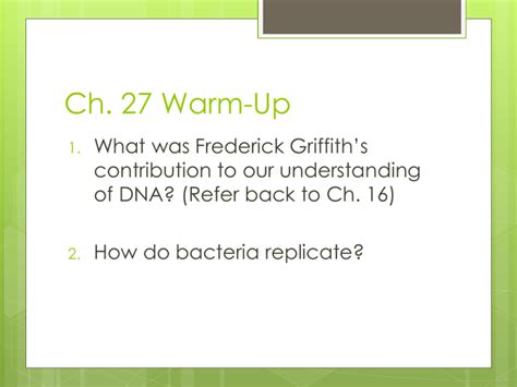 Chapter 27 Bacteria