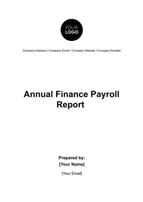 Free Payroll Report Templates to Edit Online and Print