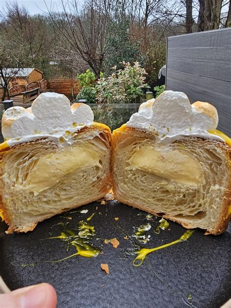 Lemon Croissant Cube By Me Rbreadit