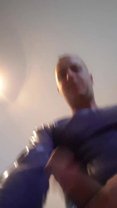 Benjamin Fiegl Purple Shiny Slippery Horny Scented Latex Jerk Off And Inhale Rubber Scent Gay