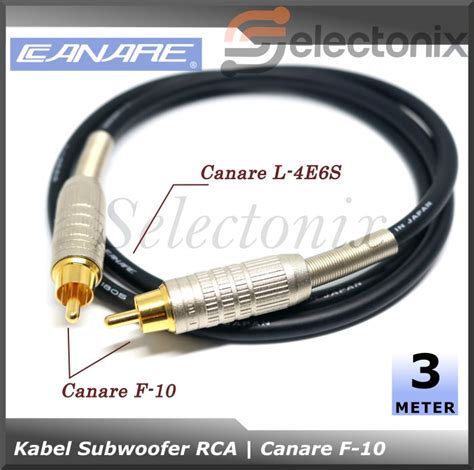 Jual [3m] Kabel Audio RCA Canare F-10 / Subwoofer Cable - Jakarta Utara ...