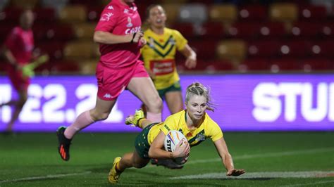 World Cup 2022 Sam Bremner Scores Four Tries In Jillaroos 74 0 Rout