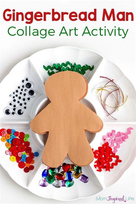 Decorate A Gingerbread Man Art Activity For Kids Preschool Christmas