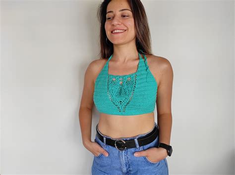 Crochet Bralette Top Sexy Crochet Top Crop Top Bikini Top Etsy