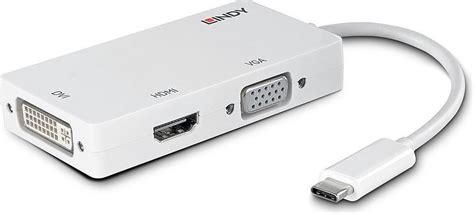 Lindy Usb C Vga Converter 1x Usb C Stekker 1x Dvi Bus 245 Polig