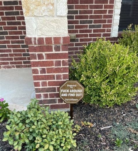 Security Sign Fuck Around And Find Out Sign Etsy