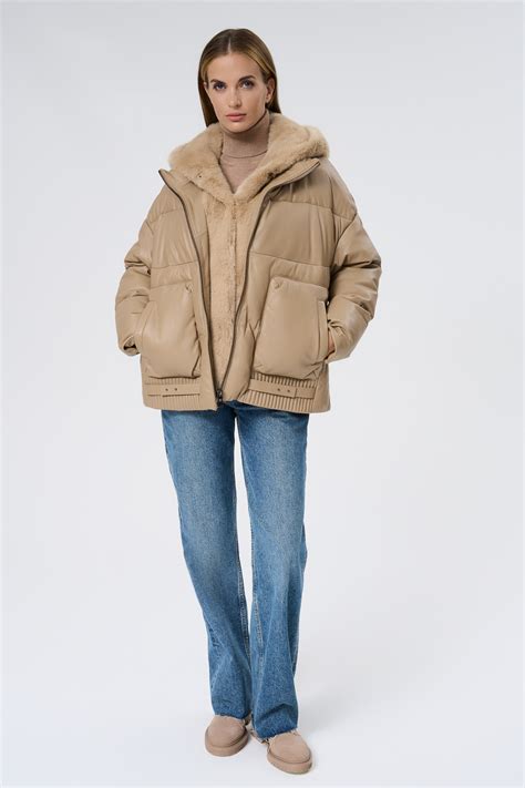 Утепленная кожаная куртка Снежная королева collection 724642003 цены в ...