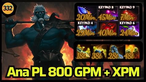 Ana Phantom Lancer Fast Farm 800gpm Xpm Dota 2 Game Play Ana Stream Moment 332 Youtube