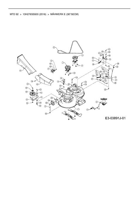 Ersatzteile Von Mtd Rasentraktor Mtd Aus Der Zeichnung M Hwerk E