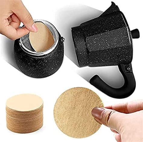 Dboo Pcs Unbleached Natural Paper Coffee Filter Round Replacement