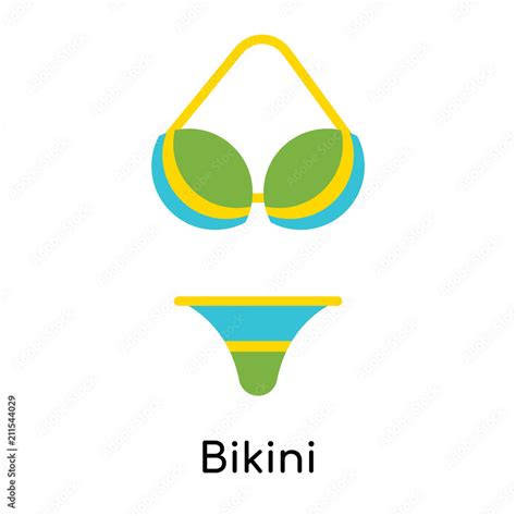 Bikini Icon Vector Sign And Symbol Isolated On White Background Bikini Logo Concept Stock