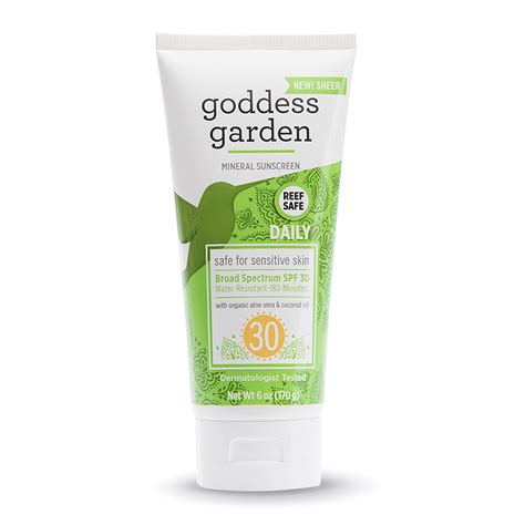 Goddess Garden Natural Sunscreen Spf 30 6 Oz Goddess Garden Earthhero