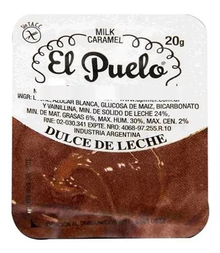 Dulce De Leche Individual Caja Unidades X Gs El Puelo