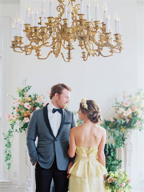 Whimsy meets stylish elegance in this Chateau Wedding inspiration