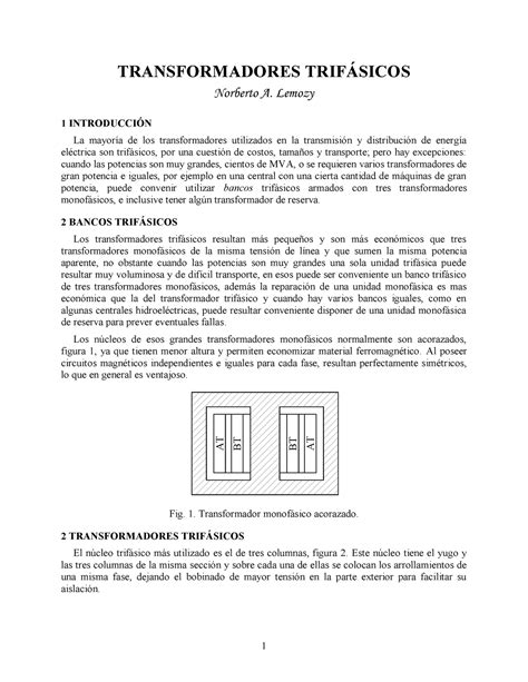 Transformadores Trifasicos Transformadores Trifsicos