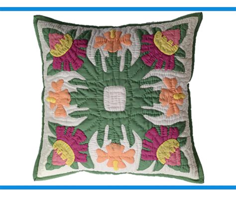 Hawaiian Quilt Pillow Slip Mc Tropical Flowers Dbi Hawaii