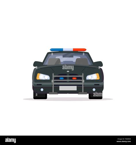 Front View Of Police Car Stock Vector Image And Art Alamy