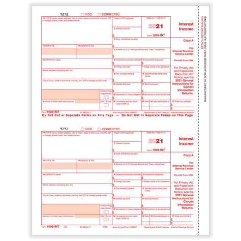 1099 Int Federal Form 1099 Int Formstax